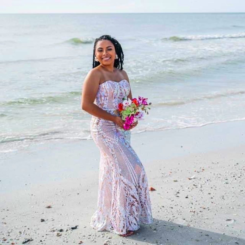 Say Yes To The Prom Iridescent Mermaid Dress
